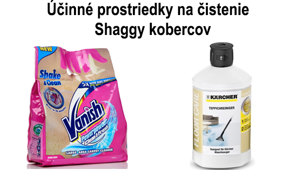 Účinné prostriedky na čistenie shaggy kobercov