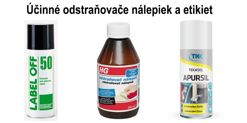 Odstraňovače nálepiek a etikiet