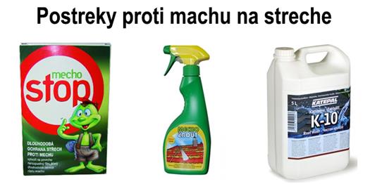 Postreky proti machu na streche