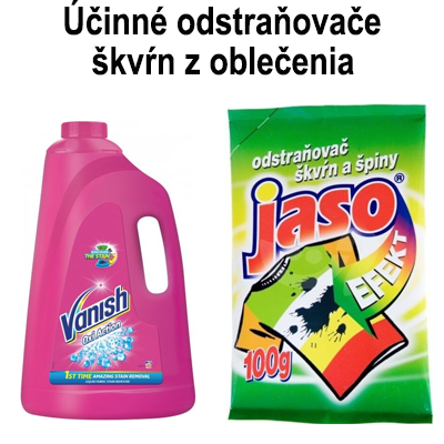 Odstraňovače škvŕn z oblečenia