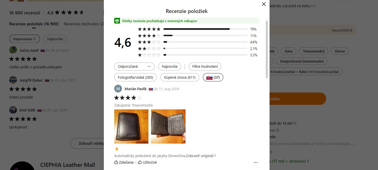 Temu.com reálne recenzie produktov a fotografie