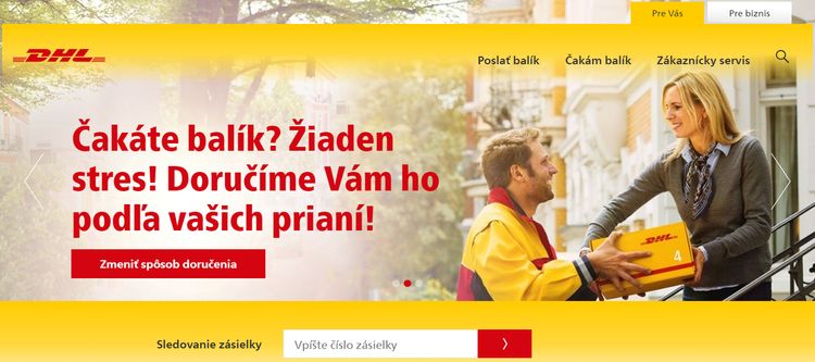 Kuriérska spoločnosť DHL Parcel