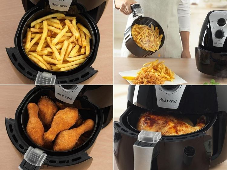 Zdravé vyprážanie vo fritéze Air Fryer Delimano