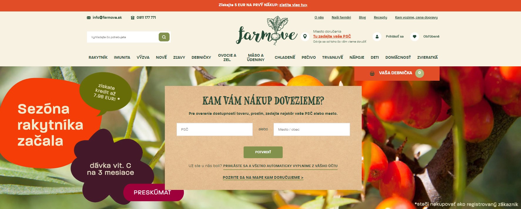 FARMOVE online nakupovanie