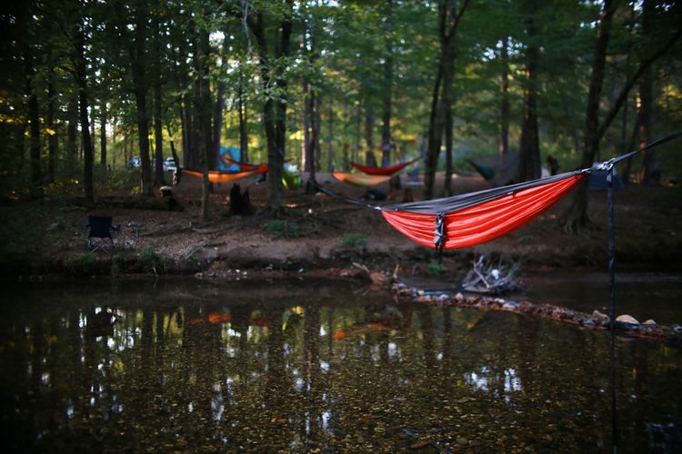 Vodoodolné outdoorové hamaky